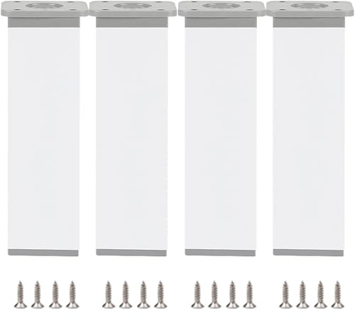 Pieds de table haute, 4 Pièces Pieds pour sommier Pieds de table Pieds Meuble Cuisine Aluminum Alloy | Laqué Pieds d'armoire Hauteur: 6-40cm Tables à Manger Commodes Casier Bricolage 40cm/15.8