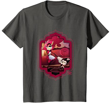 Hazbin Hotel - Niffty T-Shirt, Kinder, Anthrazit, 152