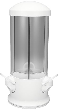 OPPWONG 3 Compartment Candy Nut Dispenser, Candy Machine Countertop Cereal Dispenser with Press Snack Release, Ideal for Portion Control in Home Office
