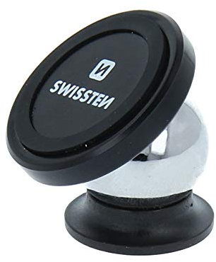 SWISSTEN S-Grip DASHBOARD M2 Magnethalter Schwarz für Armaturenbrett universal iPhone Xiaomi ZTE Huawei etc.