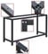 Wiltec Telaio per banco da lavoro in acciaio, gambe per banco da lavoro; telaio per tavolo 50 x 125 x 80 cm