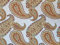 Stoffeldorado - Meterware Dekostoff, Paisley Hellblauer Hintergrund, 280 cm Breite