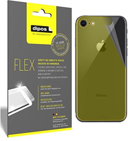 dipos I 2X Schutzfolie 100% kompatibel mit Apple iPhone SE (2020) Rückseite Folie I Full Cover 3D Displayschutz-Folie