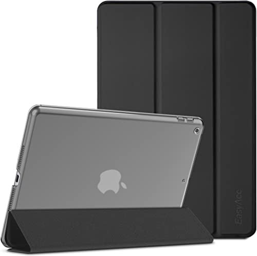 EasyAcc Hülle Kompatibel mit iPad 9 Generation 8 und 7 Generation 10.2 Zoll , Modell 2021 2020 2019 - Ultradünn Schutzhülle mit Transparenter Rückseite Abdeckung Cover Schutzhülle Case