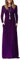 AUSELILY Abito Casual a Maniche Lunghe da Donna Maxi Gonna con Tasca e Lunghezza del Pavimento Viola XXXL