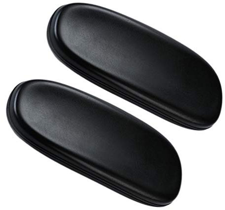 Silla Reposabrazos Reemplazo Oficina Brazo Almohadilla PU Cuero Acolchado Apoyabrazos Codo Almohada para Silla Universal 2Pcs ( )