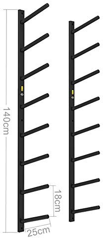 Krafttraining Hänge-Yoga-Matten-Aufhänger Gymnastikmatte Platzierung Ständer, Sportausrüstung Lagerhalter for Foam Roller Lagerregal aus Metall (Size : 8 Layers)