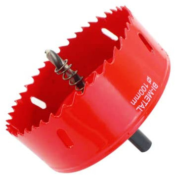 Houdao Sega a campana 100 mm M42 Hss Sega a tazza in legno con foro per albero esagonale sega a campana diamantata per ferro alluminio legno divisorio a secco tubo in plastica divisorio a secco e