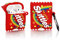 YIGEYI Silikon Hülle Kompatibel mit Airpods 1 & 2 Funny Cute 3D Cartoon Case Cover[Spaß Snacks-Serie] (Skittles)