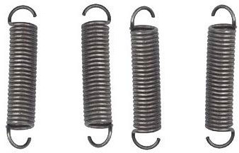 Lot de 4 ressorts de porte de garage 2,5 x 20 x 340 cm