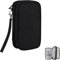 DDgro Electronics Travel Organizer, Waterproof Tech Accessories Pouch Bag for Keeping Certificates/Charger/Power Bank/Cables/Mouse/Earphone/Students’ stationeries Organized (Black)