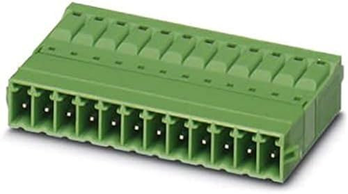 PHOENIX CONTACT IFMC 1,5/10-ST-3,5-RN Leiterplattenstecker, Nennquerschnitt 1,5 mm², Grün, Anzahl der Anschlüsse 10, Artikelfamilie IFMC 1,5/..-ST-RN, Rastermaß 3,5 mm, 50 Stück