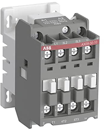 Relais AX12-30-10-36, 3 Hauptkontakte NO und 1 Hilfskontakt NC, 220 V, 60 Hz-190 V, 50 Hz, grau, 7,4 x 4,4 x 7,4 cm (1SBL911074R8010)
