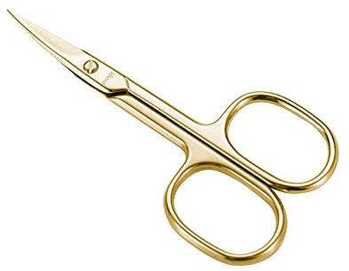 LIVINGO Premium Nail Scissors for Women & Men - Professional Stainless Steel with Curved Blade, Ideal for Manicure, Pedicure, Toenail & Ear Hair Trimming, Smooth Cutting & Beauty Care, Metal Case