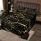 Schwarz Gold Marmor gedruckt Tagesdecke 240x260cm Frauen Männer Abstrakte Kunst Steppdecke Modern Luxus Marmor Dekor Bettüberwurf Für Kinder Jugendliche Ultra weich Mikrofaser
