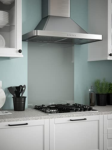 Slate Grey Glass Kitchen Splashback 600mm x 750mm