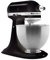 Gleitbrett aus Acryl | schwarz glänzend | 35x22cm für KitchenAid Classic | Artisan | und vielen anderen Küchengeräten | mit hochwertigen Teflongleitern für müheloses Verschieben | Made in Germany