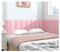 PFCDZDU Autoadhesivo 3D Cabecero Esponja, Decoración con Revestimiento PU Cojín Suave Papel Pintado, Anticolisión Paneles Pared para Dormitorio Sala Juegos (Color : Rosado, Tamaño : 20x50cm)