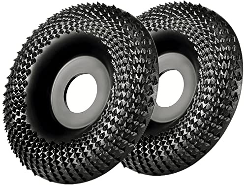 Muela Amoladora 125mm Disco Abrasivo de Madera, Discos Madera Amoladora Discos para Amoladoras Angulares de Carburo de Tungsteno,molienda tallado(2pcs)