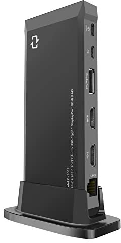Station d'accueil pour ordinateur portable de bureau, 13 en 1 Type-C HUB adaptateur vers port HDMI RJ45 USB 3.0 Displayport universel Station d'accueil de travail Interface d'extension