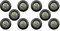 Speesy 10-Pack Hygrometer Thermometer Digital LCD Monitor Humidity Meter Gauge for Humidifiers Dehumidifiers