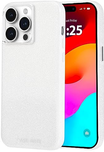 Case-Mate Schutzhülle für iPhone 15 Pro Max – schimmernd [3,6 m Fallschutz] [kompatibel mit MagSafe] Magnetische Abdeckung mit niedlichem Bling Sparkle für iPhone 15 Pro Max 6,7 Zoll, Kratzfest,