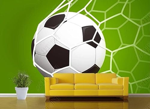 songqians Papier Peint Panoramique Foot Noir Et Blanc Papier Peint 3D Tapisserie Murale Décoration Chambre Salon -307217 300x210cm