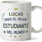 MUGFFINS Tazas Personalizadas para ESTUDIANTE hombre - En Español - Mejor del Mundo - 11 oz / 330 ml - Regalo Personalizable original y divertido