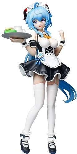 Ldruieu Ganyu Figur Maid Dress Anime Figuren Sexy 18cm PVC Sammlerstück Actionfiguren Anime Statue Desktop Dekoration Geschenk für Anime Fans