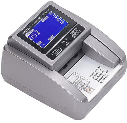 Stückelungs-Geldzähler, Kleine Tragbare Geldscheinzählmaschine mit Mehreren Modi, LED-Anzeige, für Banken, Geschäfte, Supermärkte, Apotheken (EU-Stecker)