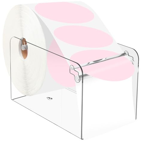 Saypacck Manual Label Roll Holder Adjustable Dispenser, 10 x 6 x 6 Inch