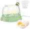 fanelod Electric Egg Boiler, Rapid Egg Cooker Poacher, 120W 220V Electric Egg Cooker Small, Egg Steamer Makes With 2 Egg Capacity, Easy Electric Poacher, Safety Egg Maker Machine for Home Kitchen