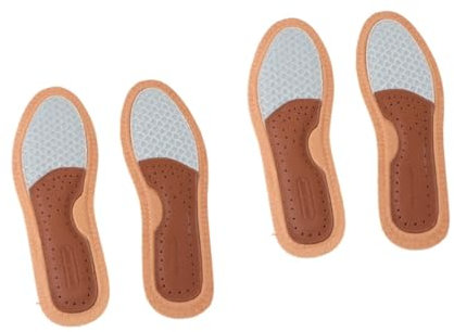 Beaupretty 2paare Atmungsaktive Einlegesohlen Aus Rindsleder Für Schweißempfindliche Füße Rutschfest Und Komfortabel Für Täglichen Gebrauch