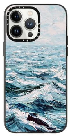 CASETiFY Compact iPhone 14 Pro Max Case [2X Military Grade Drop Tested / 4ft Drop Protection] - Deep Blue Sea - Clear Black