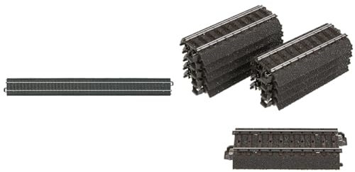 Märklin 24360 - Gerades Gleis, 10er Set, C-Gleis, Spur H0 & 24077 H0 Gerades Gleis, 77,5 mm, 10er Set