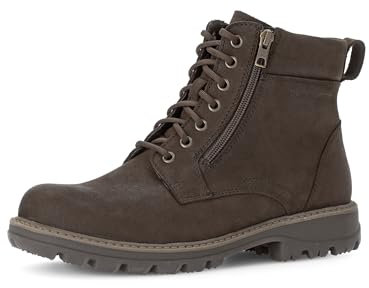 Pius Gabor Herren Boots,Halbschuhe,ECHTES Lammfell,Extragrip,Latex Wechselfußbett,Reißverschluss,schnürschuhe,Sportschuhe,Mocca,48.5 EU / 13 UK