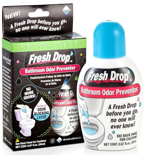 Fresh Drop Poop Odor Eliminator, Toilet Odor Eliminator, One Drop Toilet Deodorizer, Toilet Spray, Air Freshener Spray, 0.67 Fl Oz Each, 3 Pack