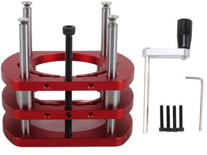 Router Lift Base Aluminum Alloy Router Table Saw Insert Plate Lifting System Base for Small Trimming Machines