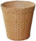 Woven Trash Can Small Woven Basket Trash Can Natural Straw Round Desktop Trash Can Simple Household Waste Paper Basket for Bathrooms and Bedrooms Home Offices Desk Style1, Rattan Waste Basket