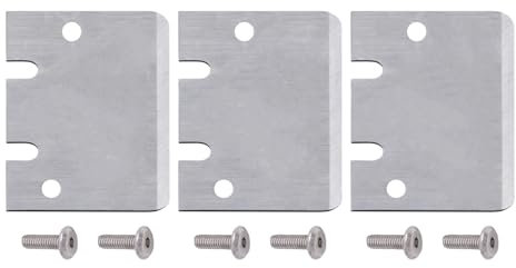 Lot de 3 lames pour grattoir à laboratoire en bambou, accessoires d'imprimante 3D SK5 en acier avec vis pour grattoir de plaque de construction en bambou