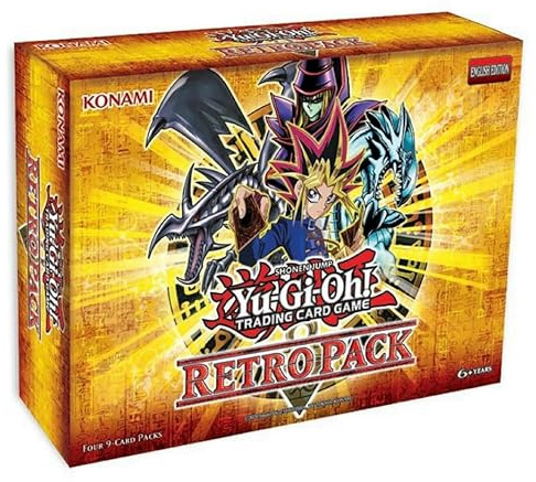 KONAMI YuGiOh! Trading Card Game Retro Pack, 4 Packs mit je 9 Karten, Retail Exclusive