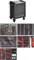 VIGOR Werkstattwagen V1901-X/376 Series L, 8 Schubladen, mit Umschaltknarren, Steckschlüssel, Schraubendreher, Zangensatz, Edelstahl-Arbeitsfläche, 500 kg Tragkraft, pulverbeschichtet