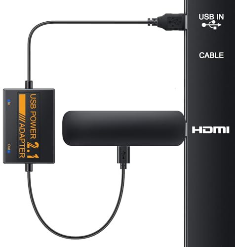 Cable de alimentación USB para Fire TV Stick 4K Max, alimenta directamente desde el puerto micro USB de TV (elimina el adaptador de CA y el cable de alimentación muy largo), adaptador de cable de
