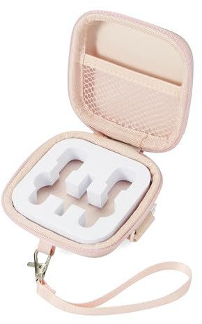 BCEPDCHR Wireless Microphone Case Lav Mic Pouch Mini Microphone Case for Wireless Lavalier Microphones Lavalier Mic Lapel Mics Plug-Play Clip on Mini Microphone (Pink)