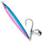 Alwonder 3pcs 10g Sea Fishing Spinner Lure Colorful Laser Jigging Spoons with Single Hooks, Sea Fishing Lure Long Casting Jig for Mackerel Cod Bass Pike Color: Red Blue