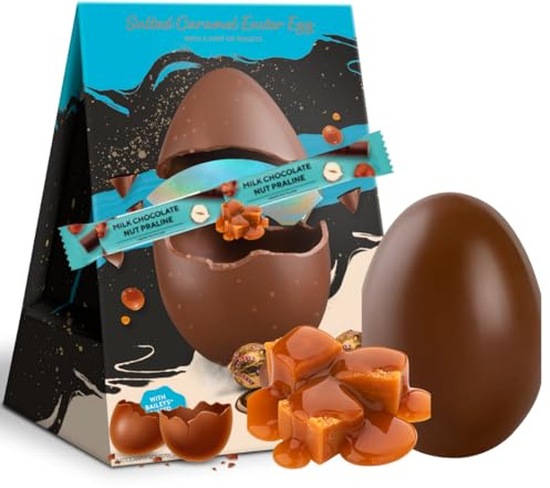 Large easter egg bundle | Baleys salted caramel easter egg with chocolate truffles| milk/dark chocolate bar | Premium easter chocolate gift