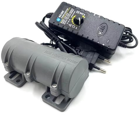 3800 RPM Mini Vibrationsmotor, DIY Tragbarer Massagegerät Vibrationsmotor Ersatzteile Einstellbarer Energiesparender Elektrischer Vibrationsmotor für Massagebett und Stuhl (DC 24V 0.3A 6W)