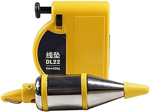 Plumb-Rite magnético de 14 onzas (400 g) con cable de retroceso automático de 6 m, bobina de estabilización rápida, fijador de plomada