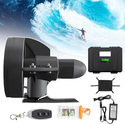 menglanchang Akku Elektrofinne,Surf & Sup Finne Akku,20ahelektrofinne Stand Up Paddle Board Motor 12v Bis,Geschwindigkeit 3-4 Km/4-5 Km,Surfboard Wiederaufladbar FüR Longboard Surfboard,D260