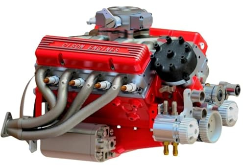 Kit per costruire il proprio staminale auto V-8 kit motore per adulti, 4 tempi 44 cc,V8 Kit motori a gas, benzina Ohv V8 kit modello motore piccolo blocco, kit mini V 8 E-ngine che funziona